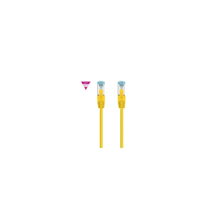 Nanocable Cable de Red Cat.7 600MHZ LSZH SFTP PIMF AWG26, Amarillo, 25 cm