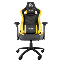TALIUS silla Vulture gaming negra/amarilla butterfly, base nylon, ruedas nylon