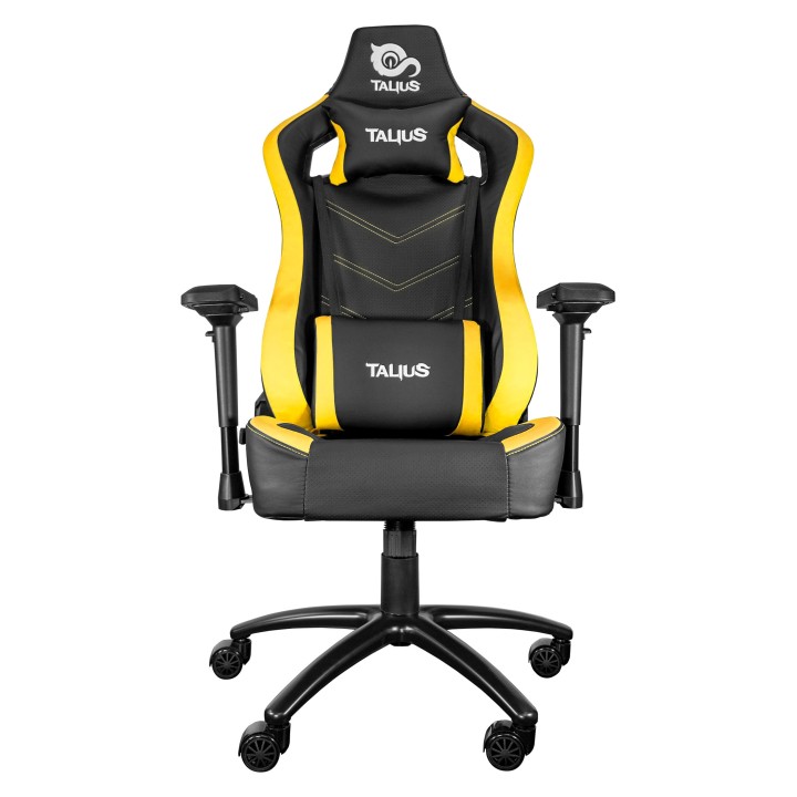 TALIUS silla Vulture gaming negra/amarilla butterfly, base nylon, ruedas nylon