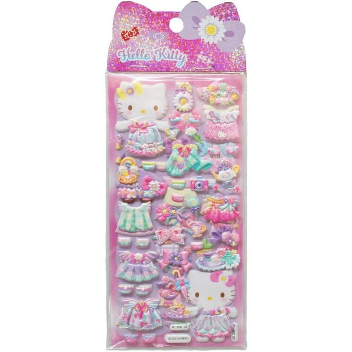 Pegatinas relieve Hello Kitty surtido