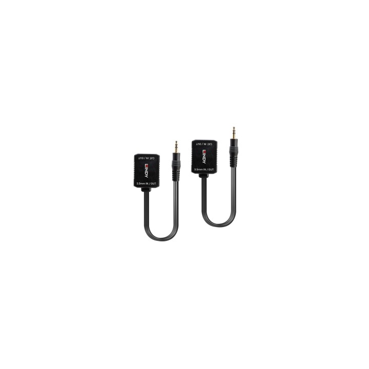 Lindy 70450 extensor audio/video Transmisor y receptor de señales AV Negro