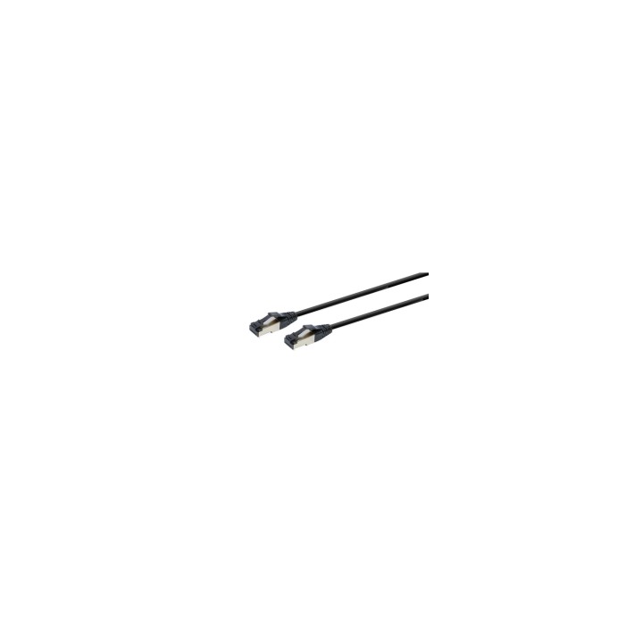 Gembird PP8-LSZHCU-BK-7.5M cable de red Negro 7,5 m Cat8 S/FTP (S-STP)