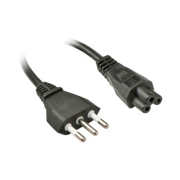 Lindy 2m, CEI23-16-VII - IEC 320 C5 Negro C5 acoplador