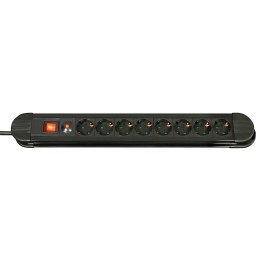Lindy 73104 base múltiple 8 salidas AC Interior Negro