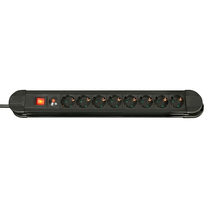 Lindy 73104 base múltiple 8 salidas AC Interior Negro