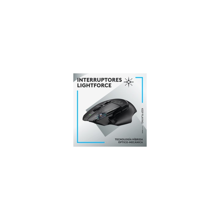 Logitech G G502 X Lightspeed ratón mano derecha RF inalámbrico Í“ptico 25600 DPI