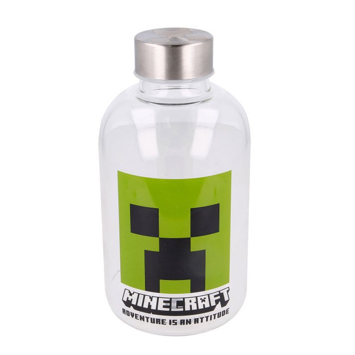 Botella cristal Minecraft 620ml