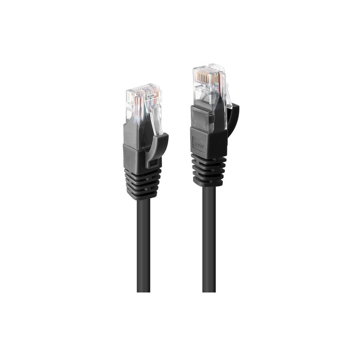 Lindy 48078 cable de red Negro 2 m Cat6 U/UTP (UTP)