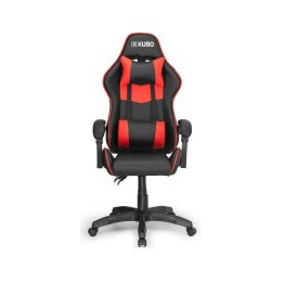 KUBO Silla gaming con reposabrazos, escritorio, nailon, altura ajustable, 360º,  color rojo.