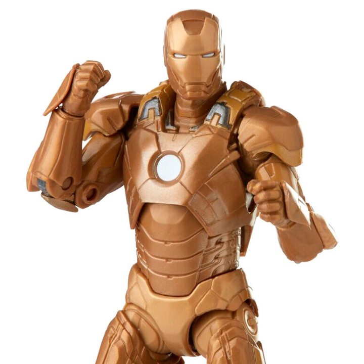 Blister 2 figuras Happy Hogan and Iron Man Mark XXI Iron Man 3 The Infinity Saga Marvel 15cm