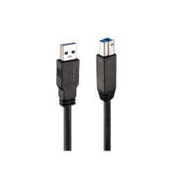 Lindy 43098 cable USB 10 m USB 3.2 Gen 1 (3.1 Gen 1) USB A USB B Negro
