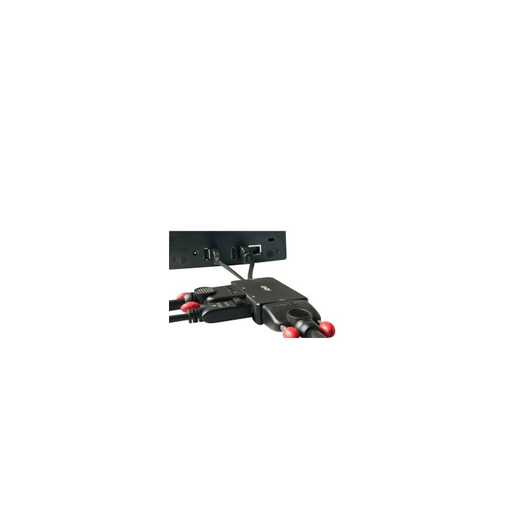 Lindy 38182 adaptador de cable de vÍ­deo 0,15 m Negro