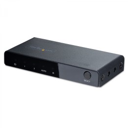 StarTech.com Switch Conmutador HDMI de 2 Puertos de 8K - Selector HDMI 2.1 UHD de 4K a 120Hz/8K 60Hz - HDR10+ - Adaptador de