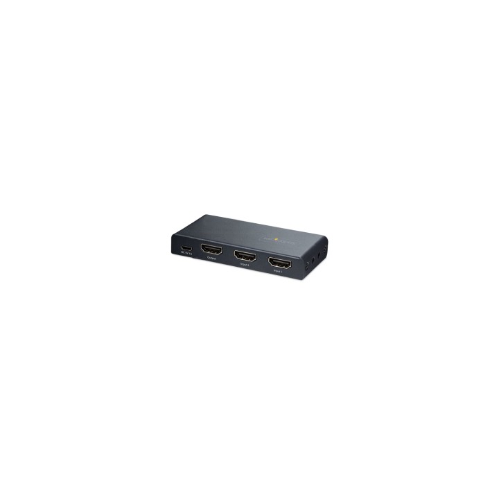 StarTech.com Switch Conmutador HDMI de 2 Puertos de 8K - Selector HDMI 2.1 UHD de 4K a 120Hz/8K 60Hz - HDR10+ - Adaptador de