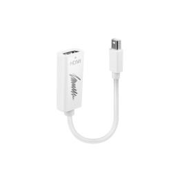 Lindy 41719 adaptador de cable de vÍ­deo Mini DisplayPort HDMI Blanco