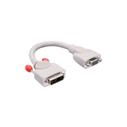 Lindy 41222 adaptador de cable de vÍ­deo 0,2 m DVI-A VGA (D-Sub) Gris