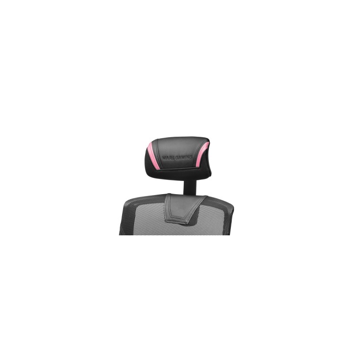 Mars Gaming MGC-ERGO Rosa Silla Gaming Ergonómica Malla Transpirable Soporte Ajustable Cervical + Lumbar + Reposabrazos