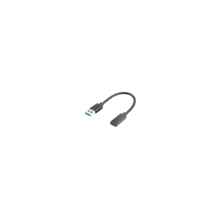 Lanberg AD-UC-UA-03 cable USB 0,15 m USB 3.2 Gen 1 (3.1 Gen 1) USB type A USB Tipo C Negro