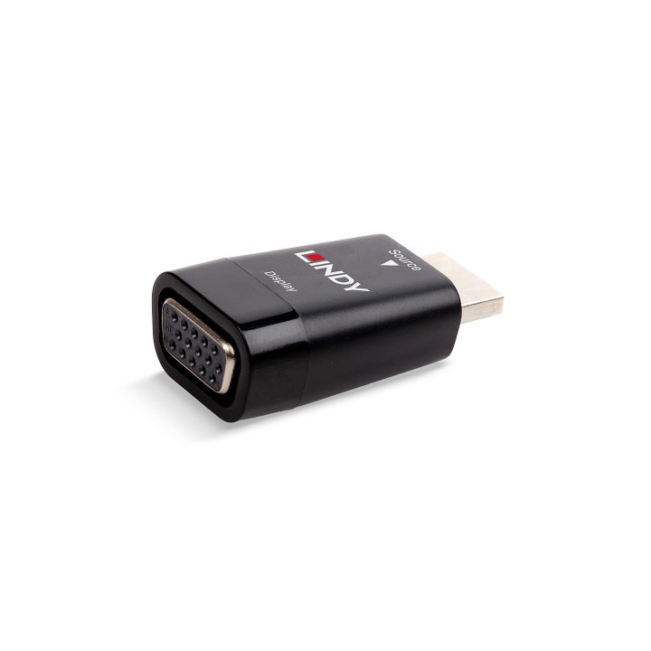 Lindy 38194 adaptador de cable de vÍ­deo HDMI tipo A (Estándar) VGA Negro