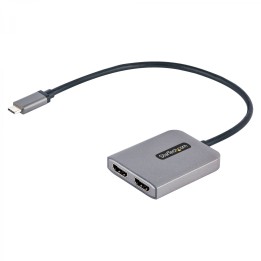 StarTech.com Hub Concentrador MST USB-C a 2 Puertos HDMI - HDMI Doble de 4K a 60Hz - Adaptador Multimonitor USB Tipo C con
