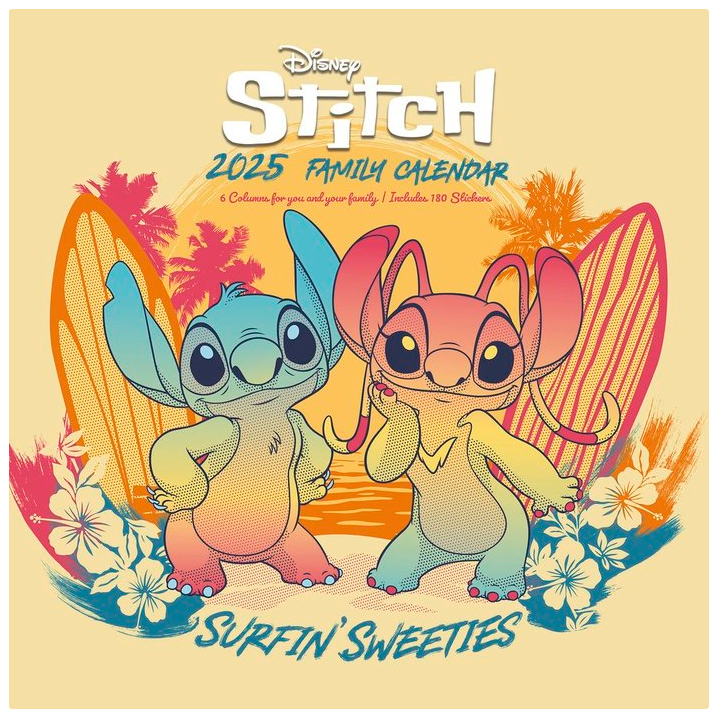 Calendario planificador familiar Stitch Disney