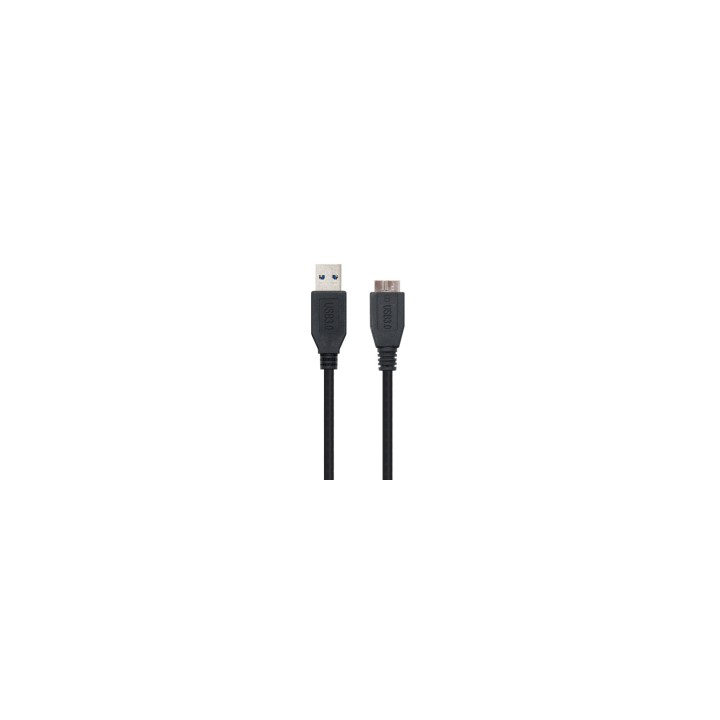 Nanocable CABLE USB 3.0, TIPO A/M-MICRO B/M, NEGRO, 2.0 M