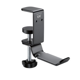 Ewent Soporte de auriculares ajustable para escritorio