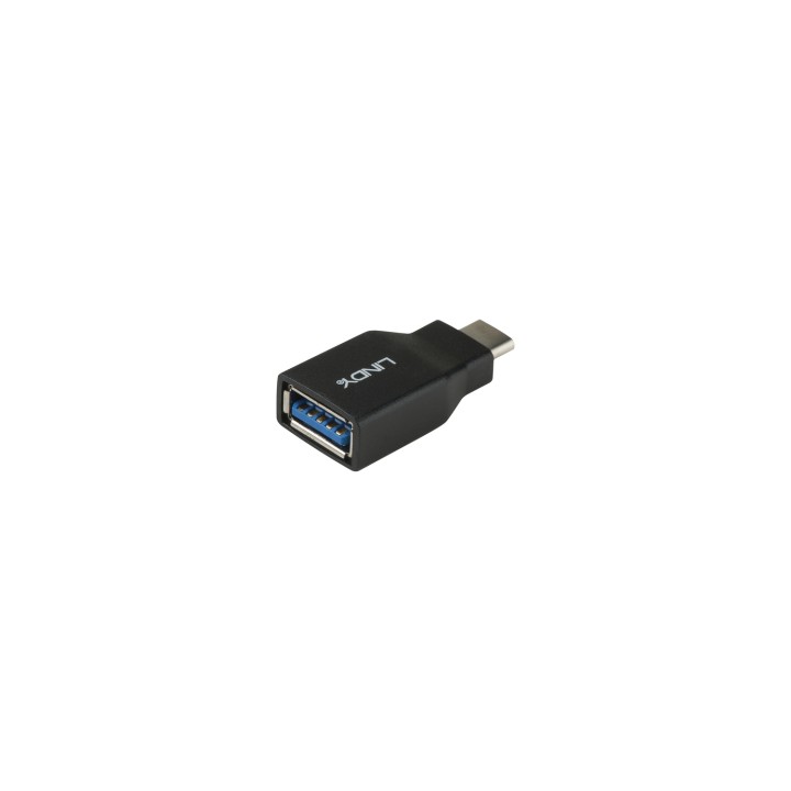 Lindy 41899 cambiador de género para cable USB 3.1-C USB 3.1-A Negro