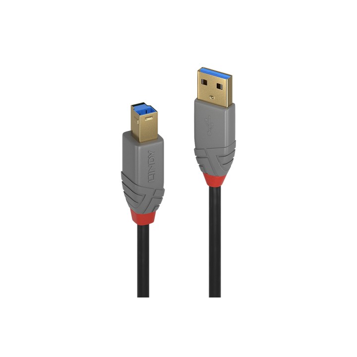 Lindy 36741 cable USB 1 m USB 3.2 Gen 1 (3.1 Gen 1) USB A USB B Negro