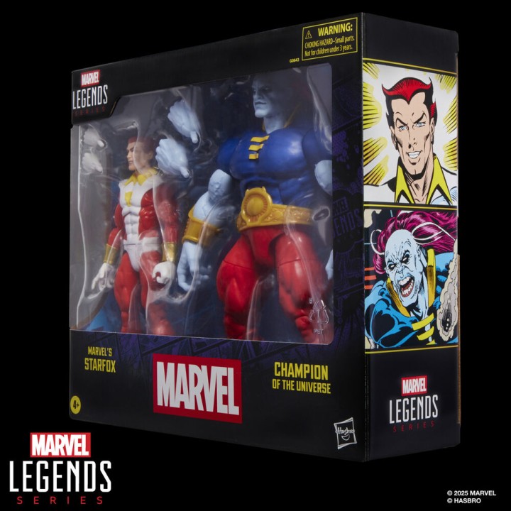 Blister 2 figuras Starfox & Champion of the Universe Marvel Legends Series 15cm