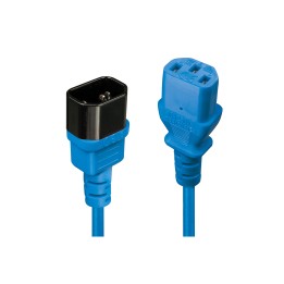 Lindy 30470 cable de transmisión Azul 0,5 m C14 acoplador C13 acoplador