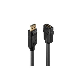 Lindy 41005 adaptador de cable de vÍ­deo 0,15 m DisplayPort HDMI Negro