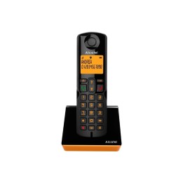Alcatel S280 SOLO ORANGE Teléfono DECT Identificador de llamadas Negro, Naranja