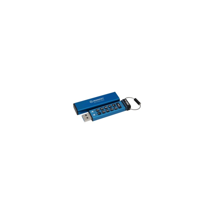 Kingston Technology IronKey Keypad 200 unidad flash USB 32 GB USB tipo A 3.2 Gen 1 (3.1 Gen 1) Azul