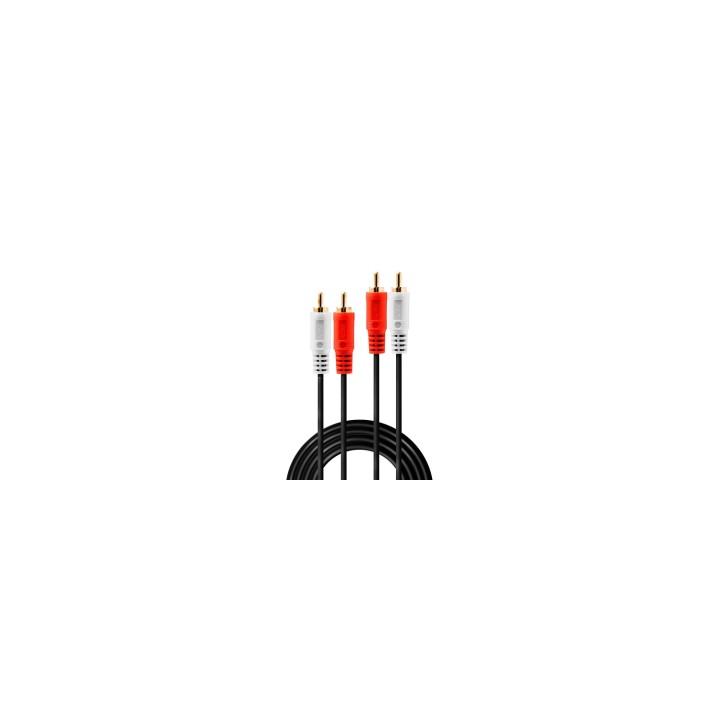 Lindy 35660 cable de audio 1 m 2 x RCA Rojo, Blanco