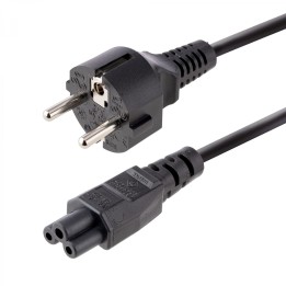 StarTech.com Cable de 3m de Alimentación de Repuesto para Ordenador Portátil, EU Schuko a C5, 2,5A 250V, 18AWG, para Cargador