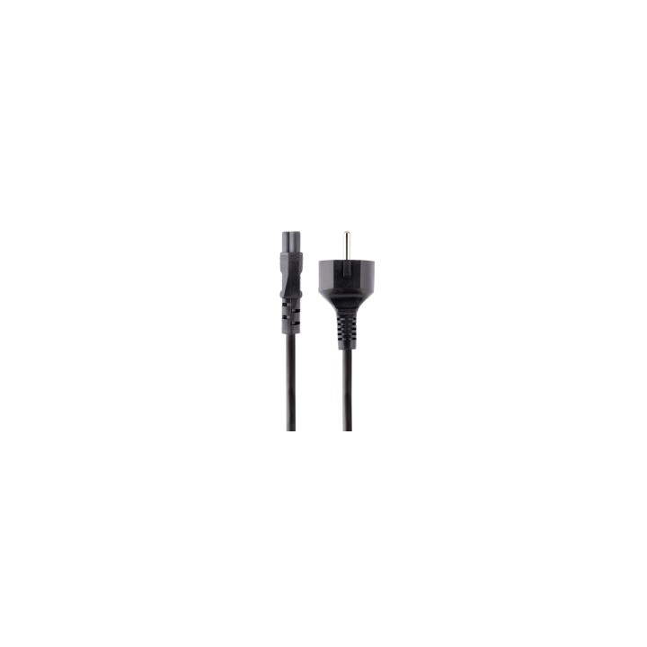 StarTech.com Cable de 3m de Alimentación de Repuesto para Ordenador Portátil, EU Schuko a C5, 2,5A 250V, 18AWG, para Cargador
