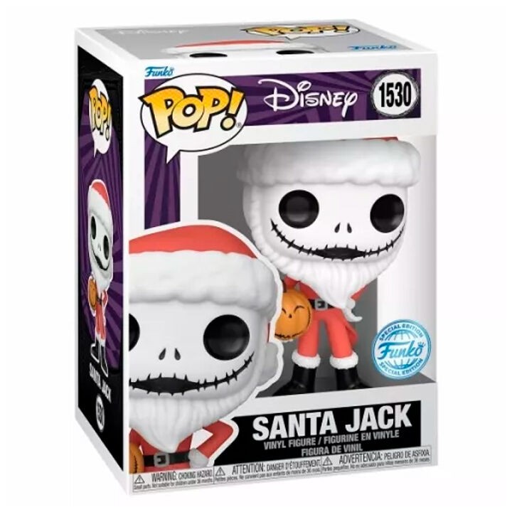 Figura POP Disney Pesadilla Antes de Navidad Santa Jack Exclusive