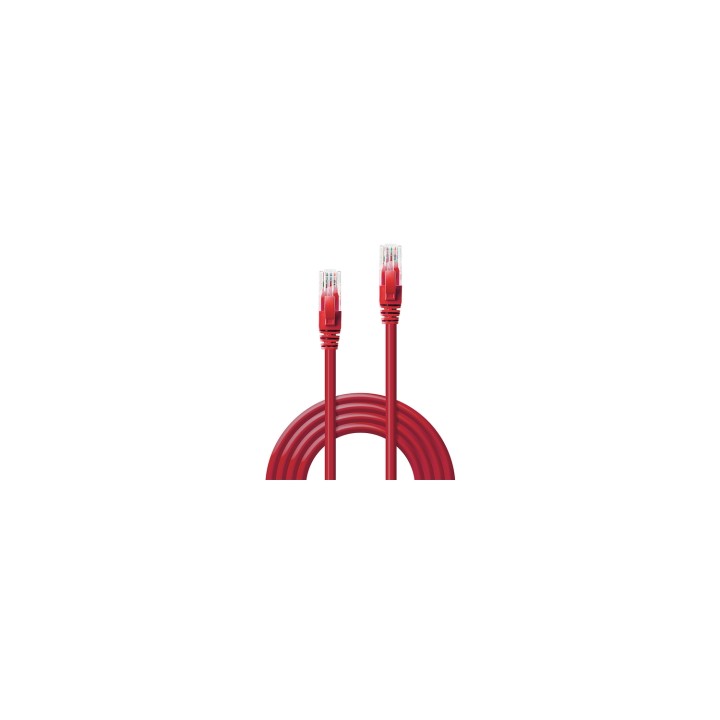 Lindy 48031 cable de red Rojo 0,5 m Cat6 U/UTP (UTP)