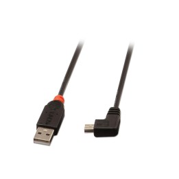 Lindy 31971 cable USB 1 m USB 2.0 USB A Mini-USB B Negro