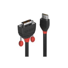 Lindy 36272 adaptador de cable de vÍ­deo 2 m HDMI tipo A (Estándar) DVI-D Negro