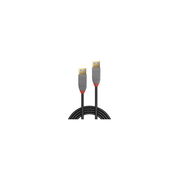 Lindy 36752 cable USB 2 m USB 3.2 Gen 1 (3.1 Gen 1) USB A Negro