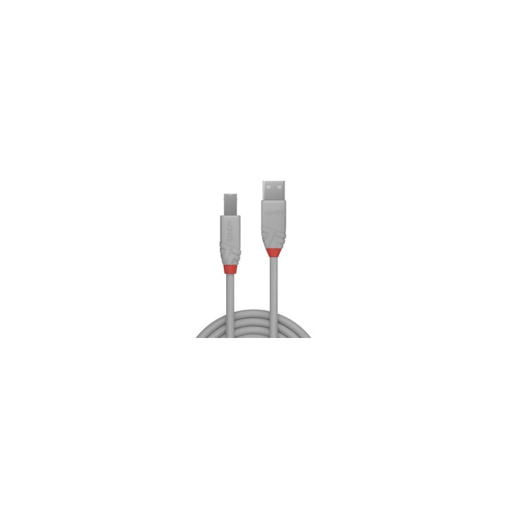 Lindy 36685 cable USB 5 m USB 2.0 USB A USB B Gris