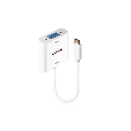 Lindy 43355 adaptador de cable de vÍ­deo USB Tipo C VGA (D-Sub) Blanco
