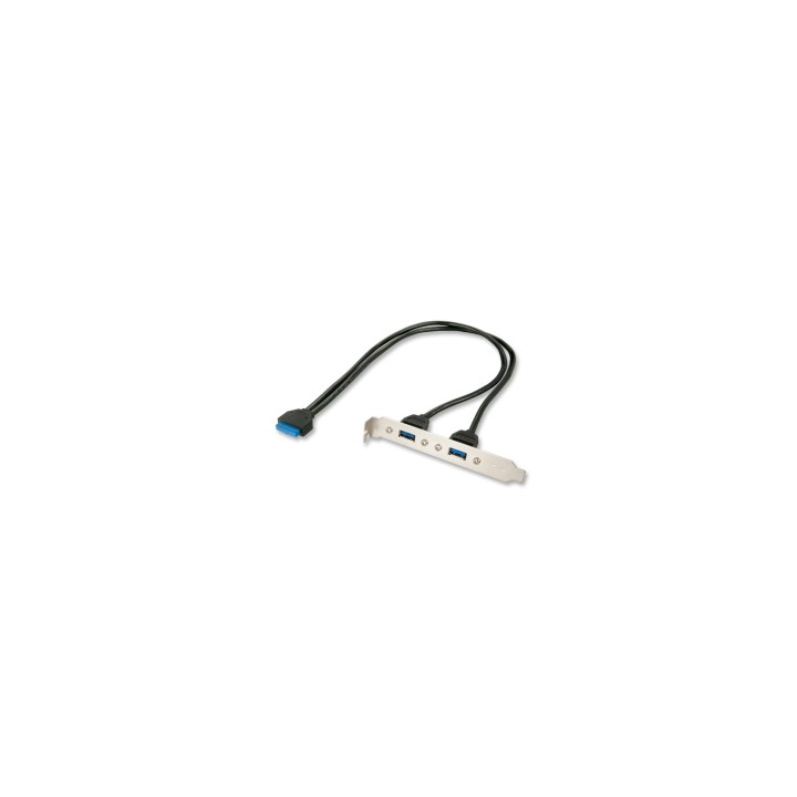 Lindy 33096 cable USB 0,4 m Gris, Negro