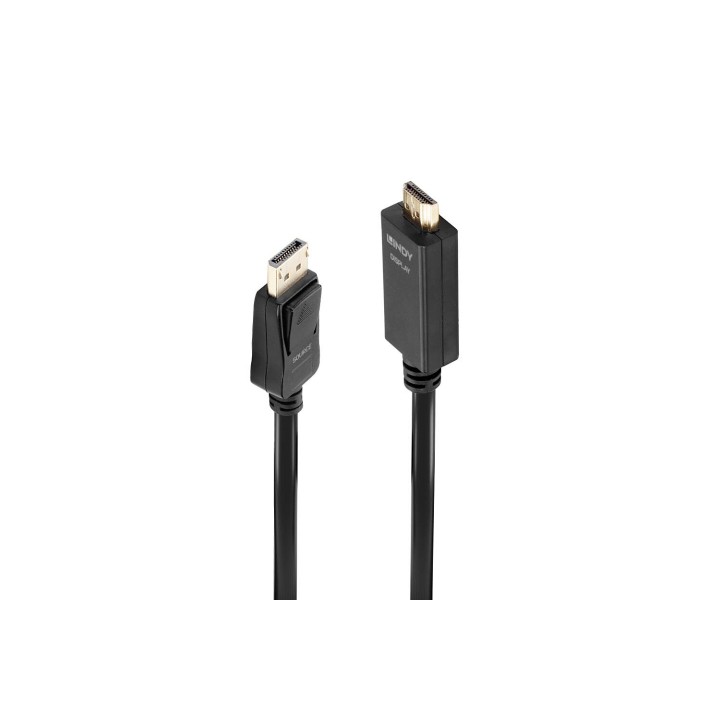 Lindy 36921 adaptador de cable de vÍ­deo 1 m DisplayPort HDMI tipo A (Estándar) Negro