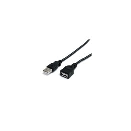 StarTech.com Cable de 91cm de Extensión USB 2.0 - Alargador USB A Macho a USB A Hembra - negro