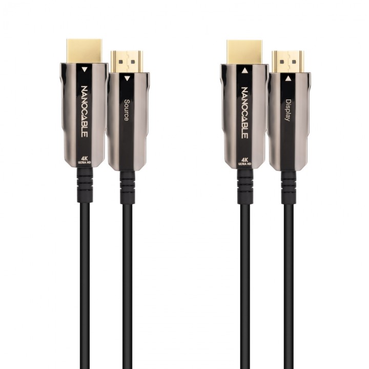 Cable HDMI V2.0 AOC 4K@60Hz 18Gbps A/M-A/M, Negro, 10 m