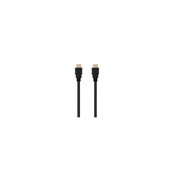 Nanocable Cable HDMI V2.0 4K@60Hz 18Gbps A/M-A/M, 1 m, Negro