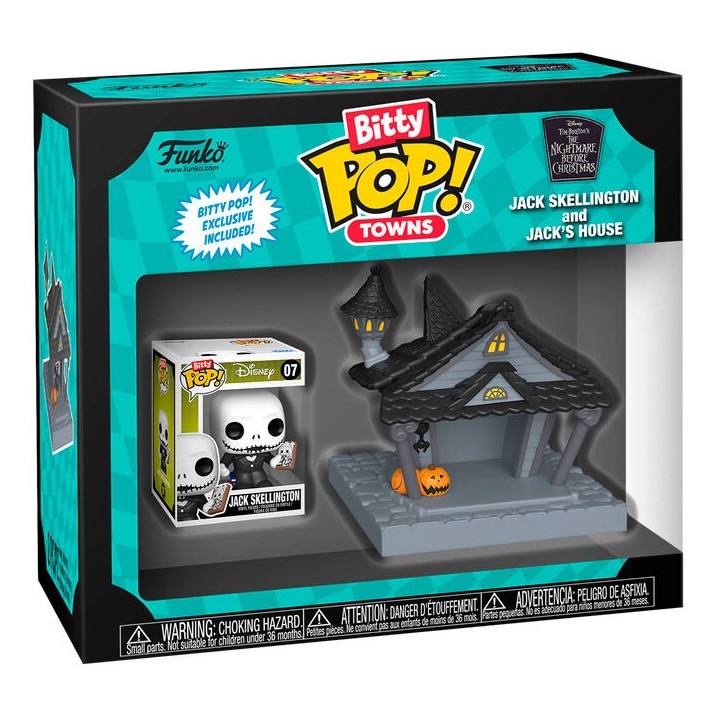 Figura Bitty POP Town Disney Pesadilla Antes de Navidad Jack at Home